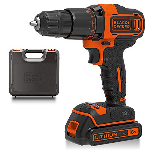 BLACK+DECKER 18 V Cordless 2-Gear Combi Hammer Drill Power...