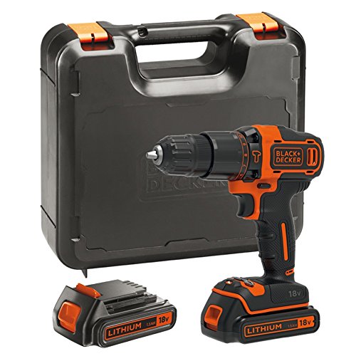 BLACK+DECKER 18 V Cordless 2-Gear Combi Hammer Drill with...